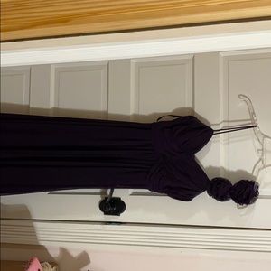 Eggplant purple prom dress